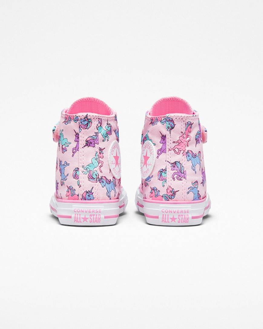 Tenisi Inalti Baieti Converse Chuck Taylor All Star Easy-On Unicorns Roz Albastri | RO 13ZAXG160